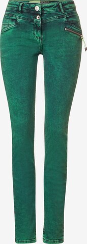 CECIL Slim fit Jeans in Green: front