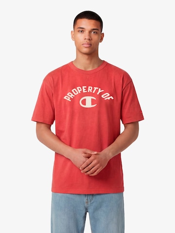 Maglietta di Champion Authentic Athletic Apparel in rosso: frontale