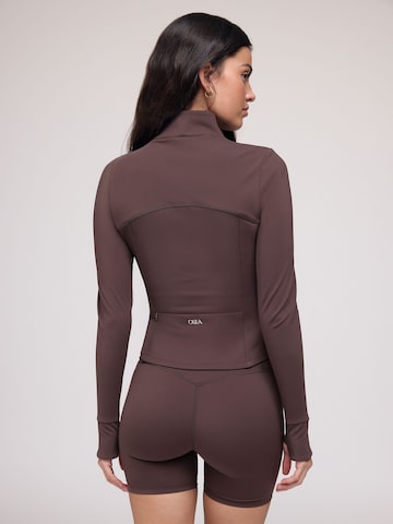 Osia Trainingsjacke in Braun