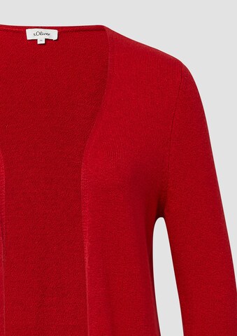 s.Oliver Плетена жилетка в червено