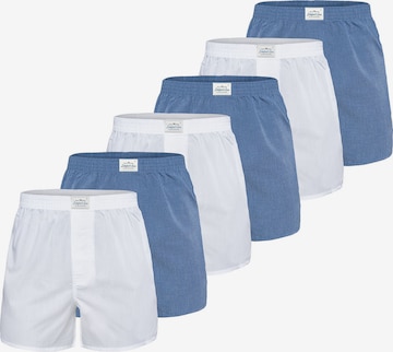 Boxers ' American Boxershorts Herren 6-Pack in klassischen Designs ' Lakeford & Sons en bleu : devant