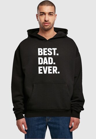 Merchcode Sweatshirt 'Fathers Day - Best Dad Ever' in Schwarz: predná strana