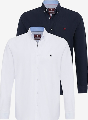 Coupe regular Chemise Williot en bleu : devant