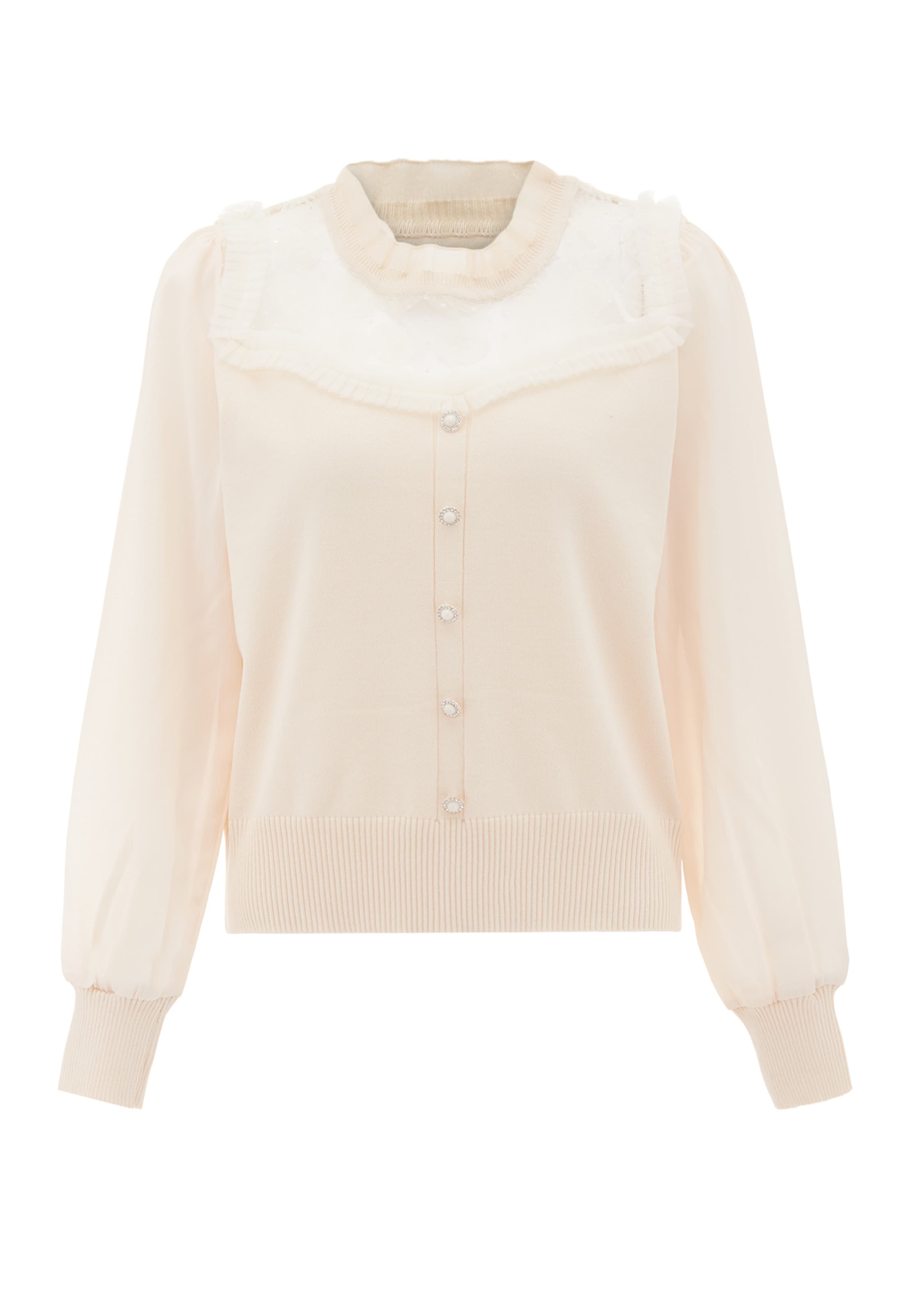 caneva - Pullover em branco: frente
