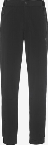 PUMA Tapered Workout Pants in Black: front