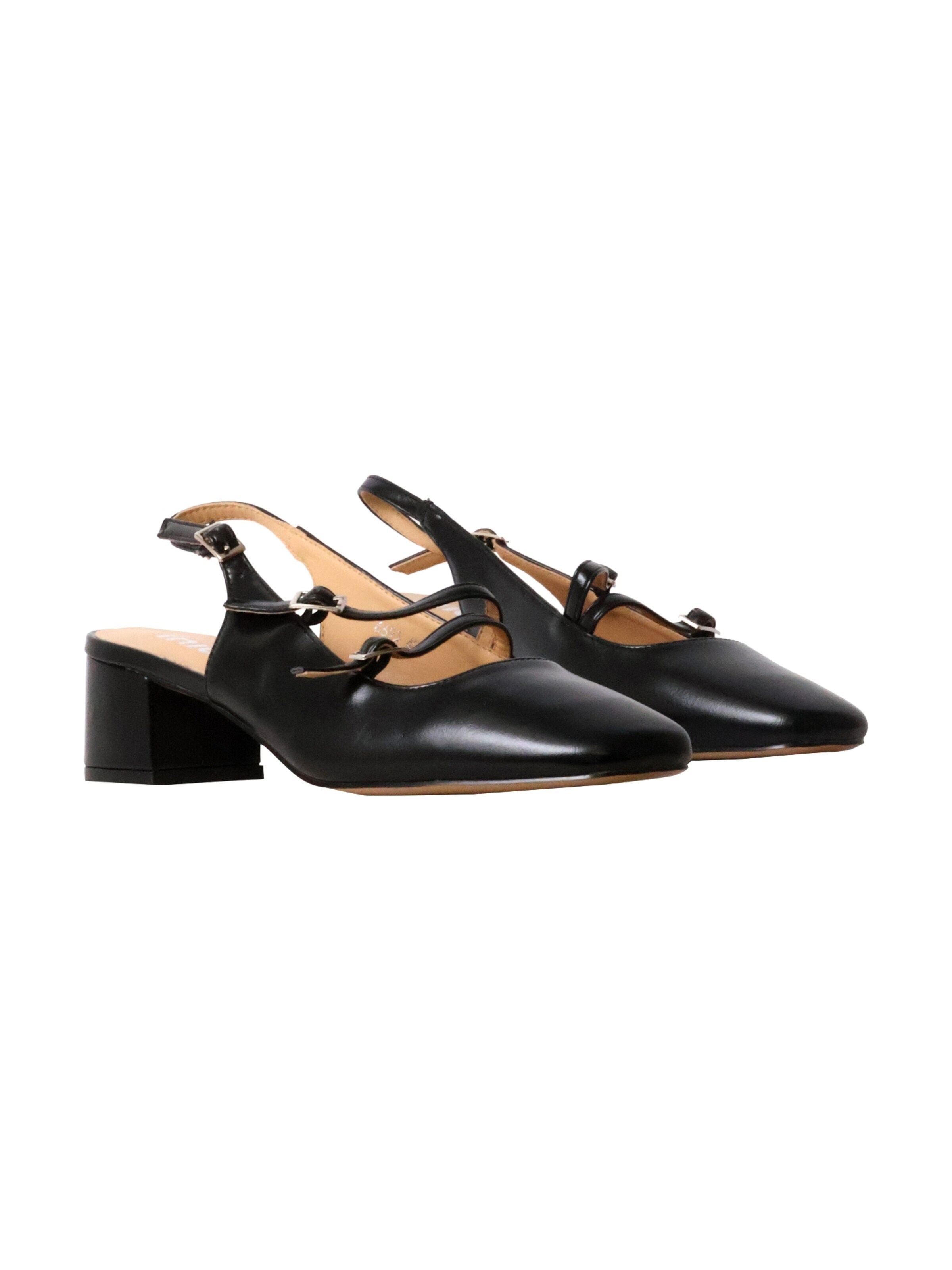 Décolleté 'Pumps mit Riemchen „Inia“' di Super Mode in nero