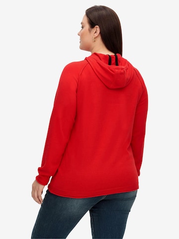 SHEEGO Kapuzenpullover in Rot