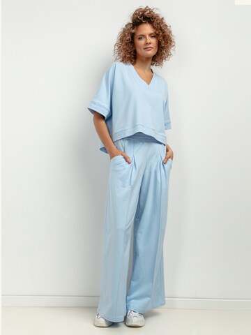 TESSITA Oversizeshirt in Blau