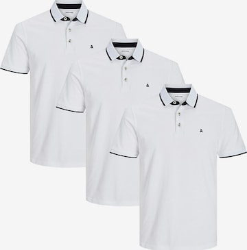 JACK & JONES Shirt 'Paulos - Slim Fit' in Wit: voorkant