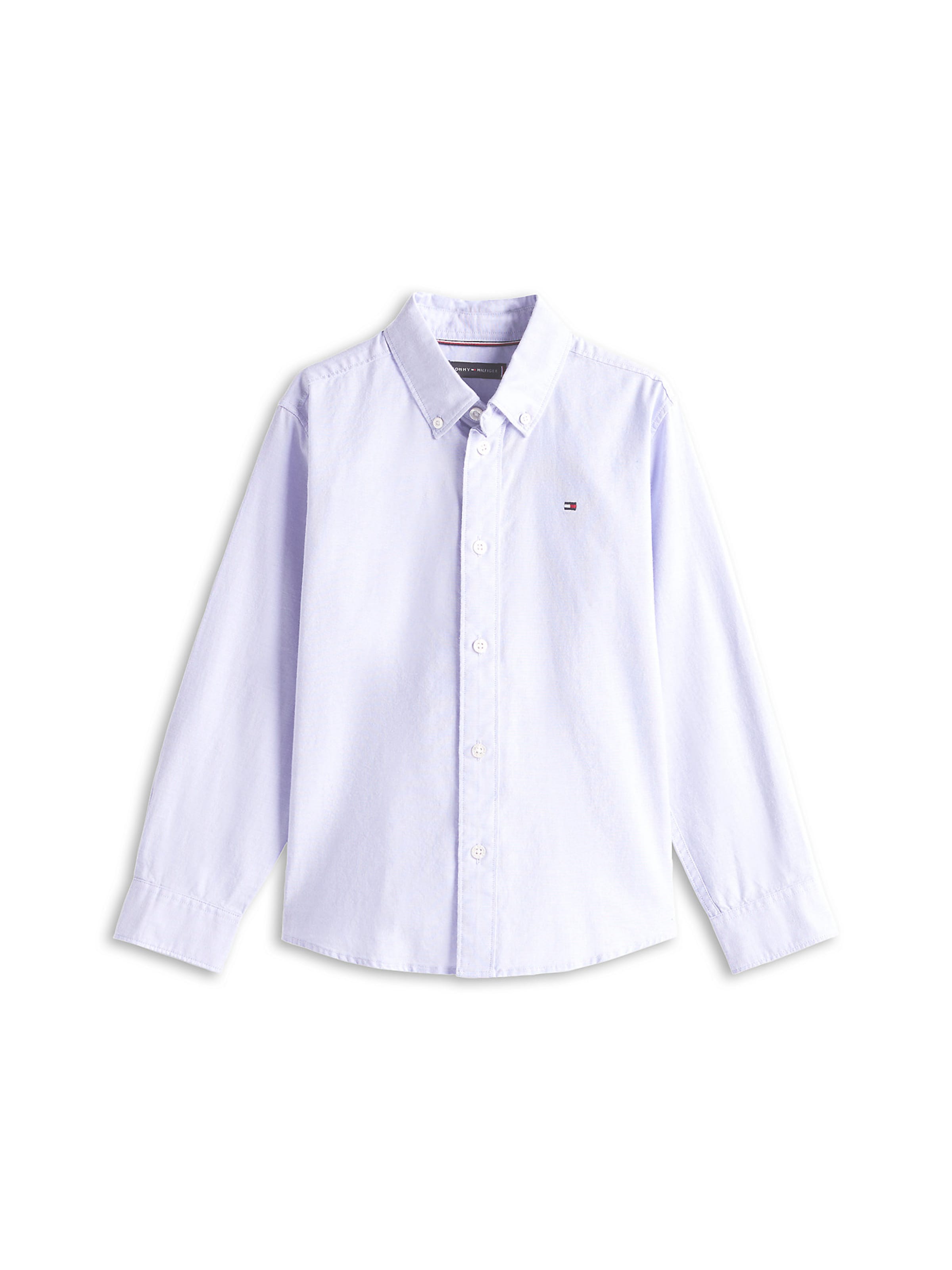 TOMMY HILFIGER Regular fit Button up shirt in Purple: front