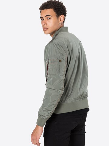 ALPHA INDUSTRIES Between-Season Jacket 'MA-1 Parachute' in Green