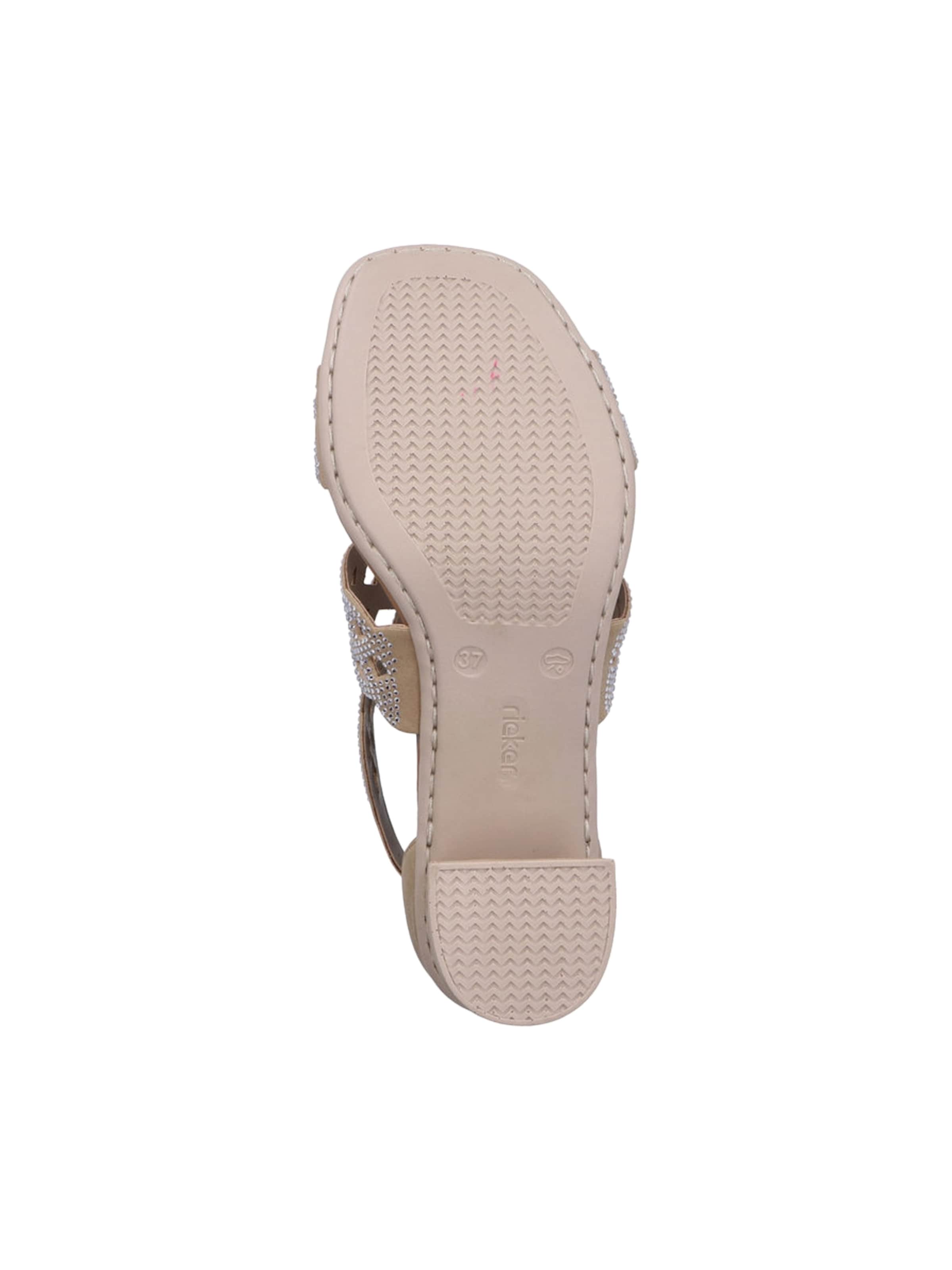 Sandales 'Morelia Fersen-Sandalen mit Klettverschluss' Rieker en beige