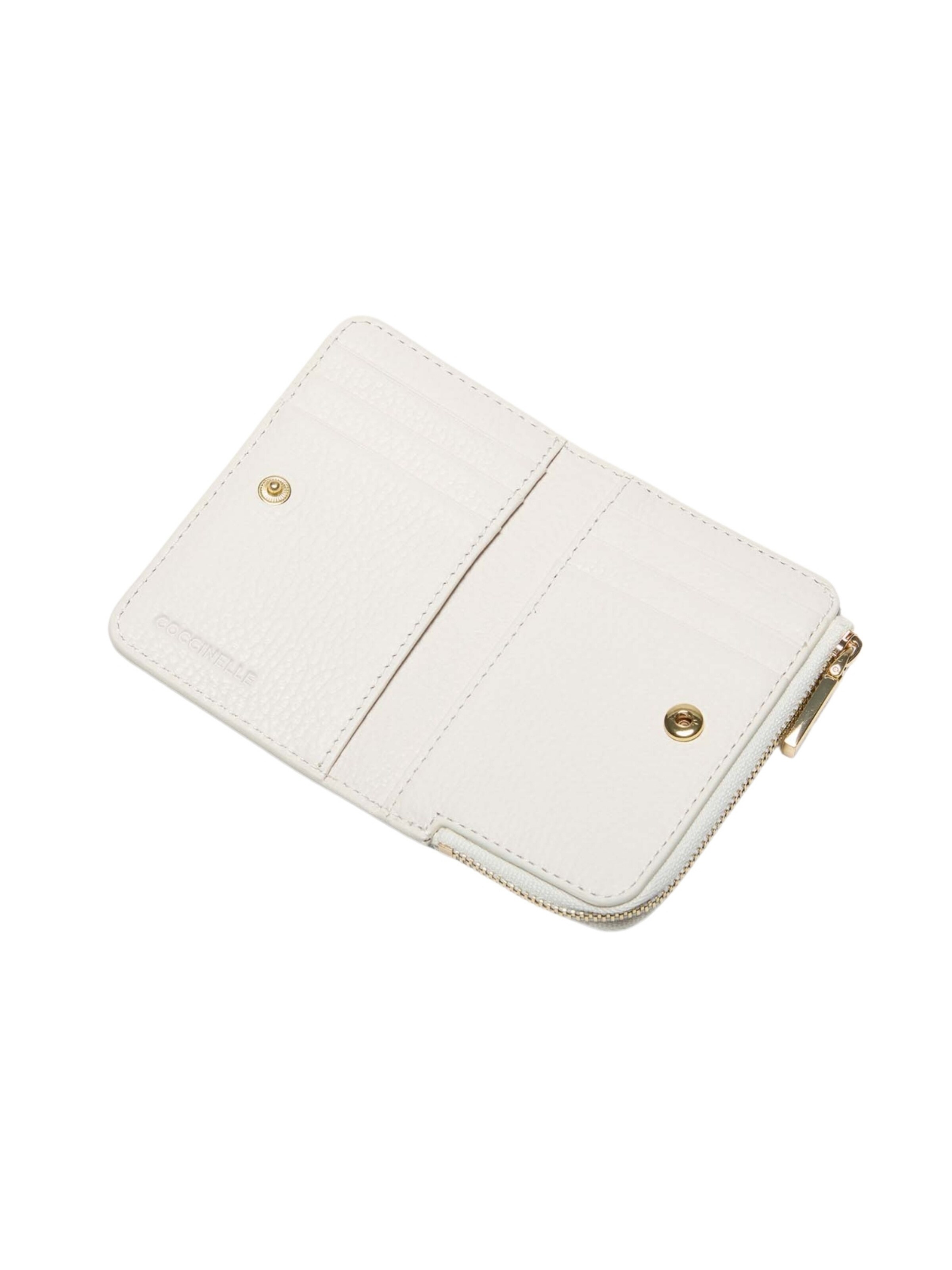 Coccinelle Portemonnee 'COCCINELLE METALLIC' in Wit