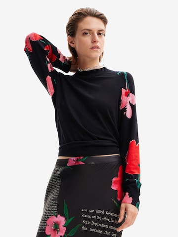 Pull-over Desigual en noir : devant