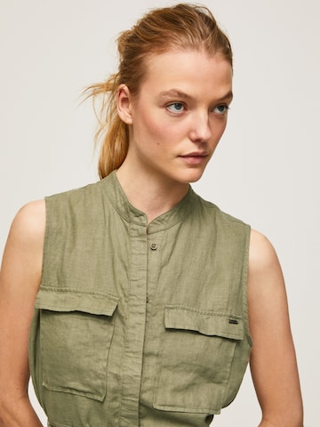 Pepe Jeans Shirt dress 'Aura' in Green