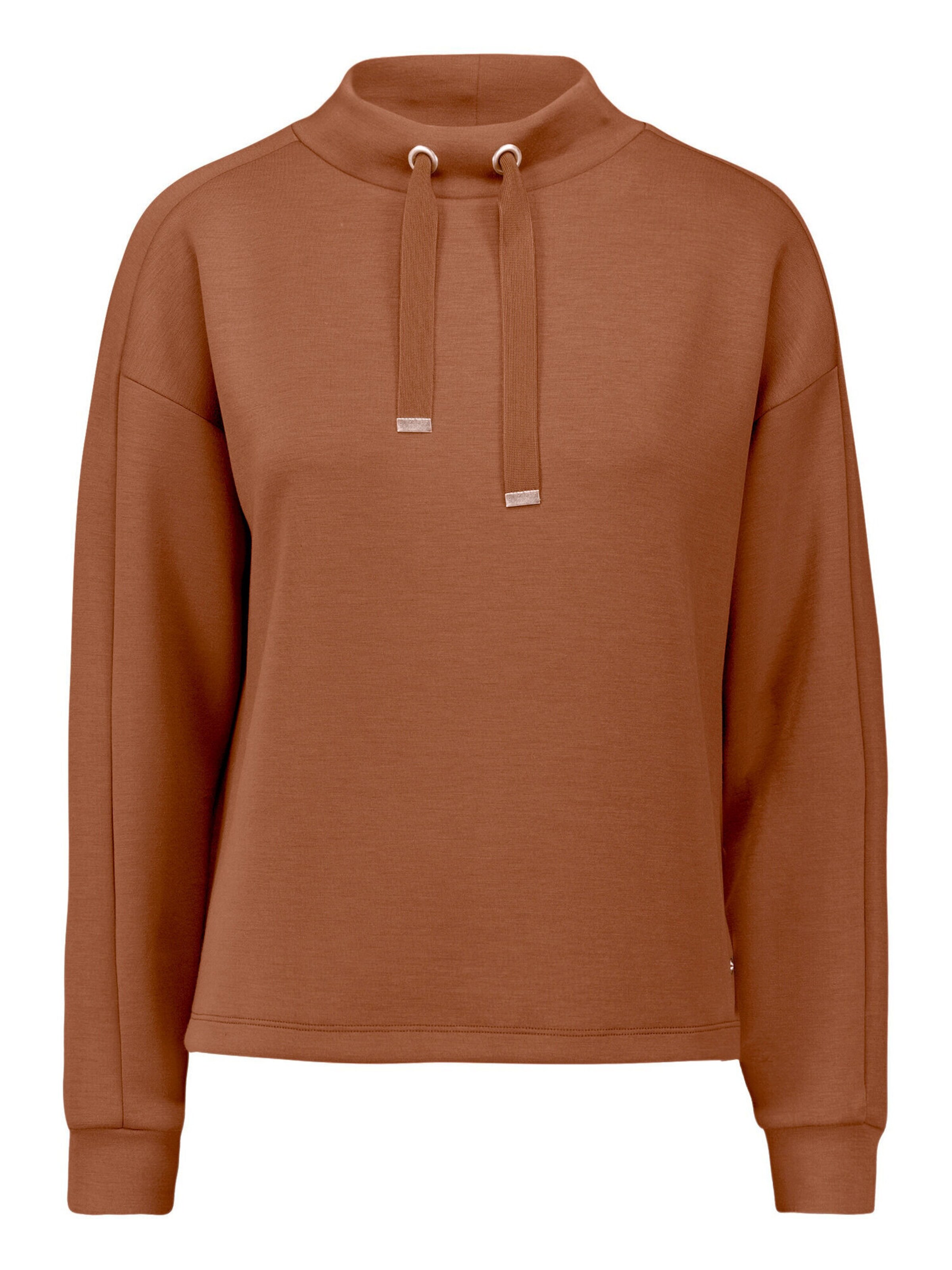 Betty & Co Sweatshirt in Brown: front