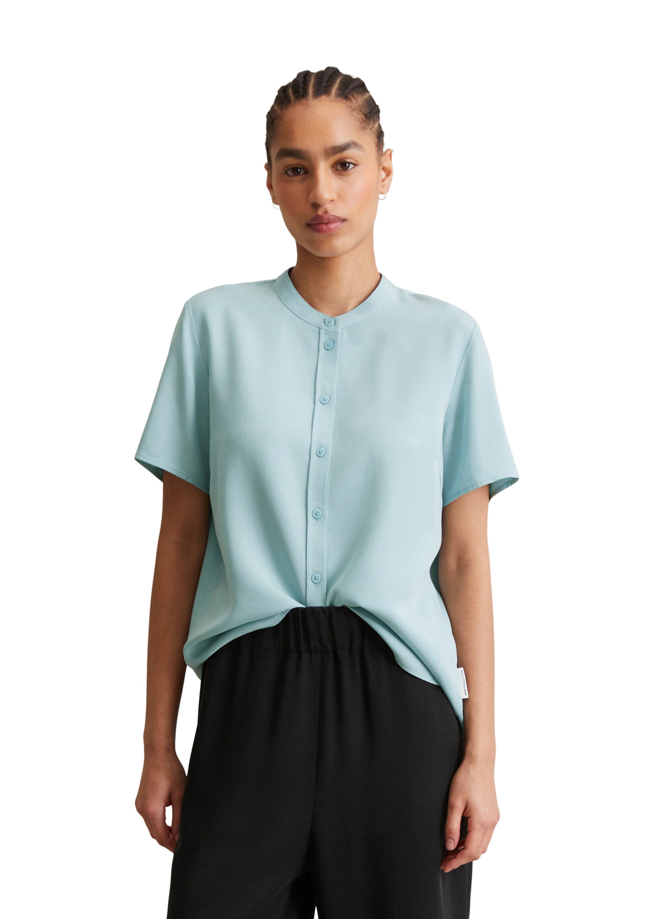 Marc O'Polo DENIM Bluse in Blau: Vorderseite