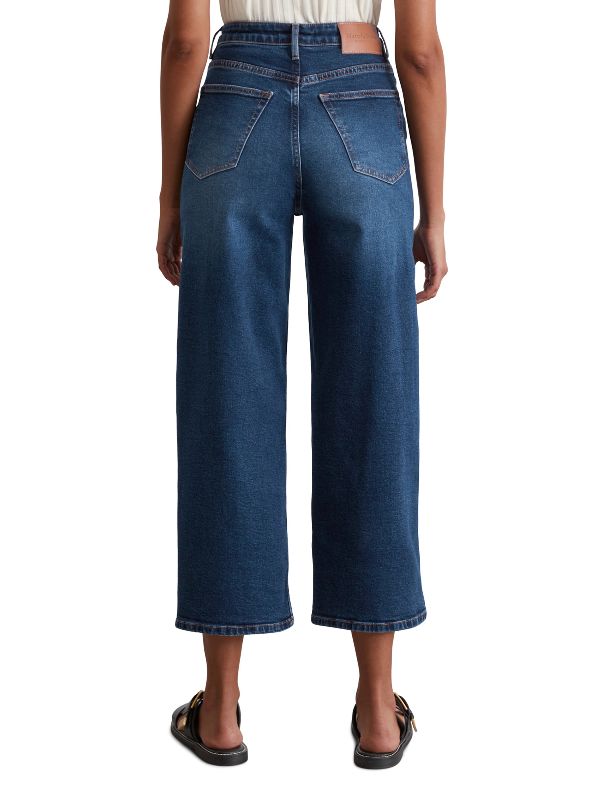 Wide leg Jeans 'Tolva' de la Marc O'Polo pe albastru