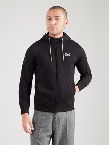 Giacca di felpa di EA7 Emporio Armani in nero