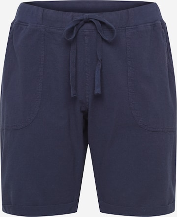 KAFFE CURVE Regular Broek 'Nana' in Blauw: voorkant