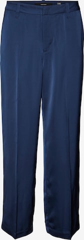 VERO MODA Pleated Pants 'AYOEMINTE' in Blue: front