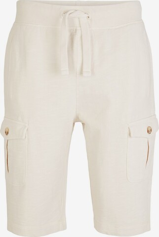 Pantalon cargo TOM TAILOR en beige : devant