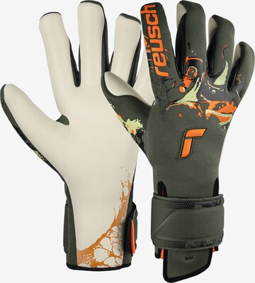 REUSCH Athletic Gloves 'Pure Contact Gold X AdaptiveFlex' in Grey: front