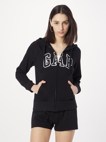 GAP Sweat jacket in Black: front