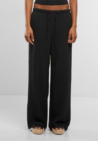 Wide Leg Pantalon Urban Classics en noir : devant