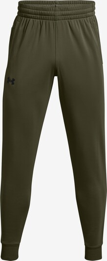 UNDER ARMOUR Workout Pants in Dark green / Black, Item view