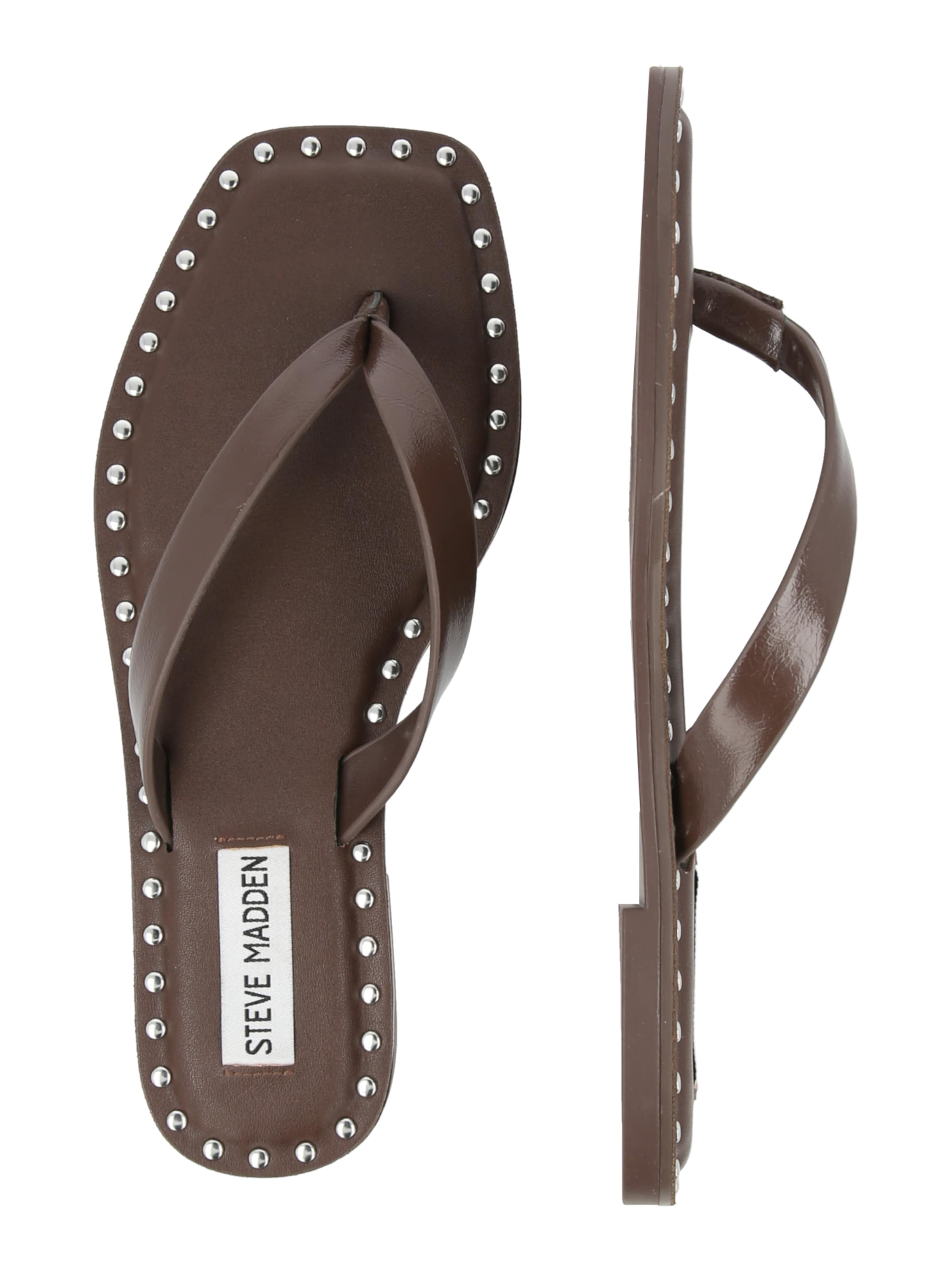 ruda STEVE MADDEN Šlepetės per pirštą 'Rickyy': šonas