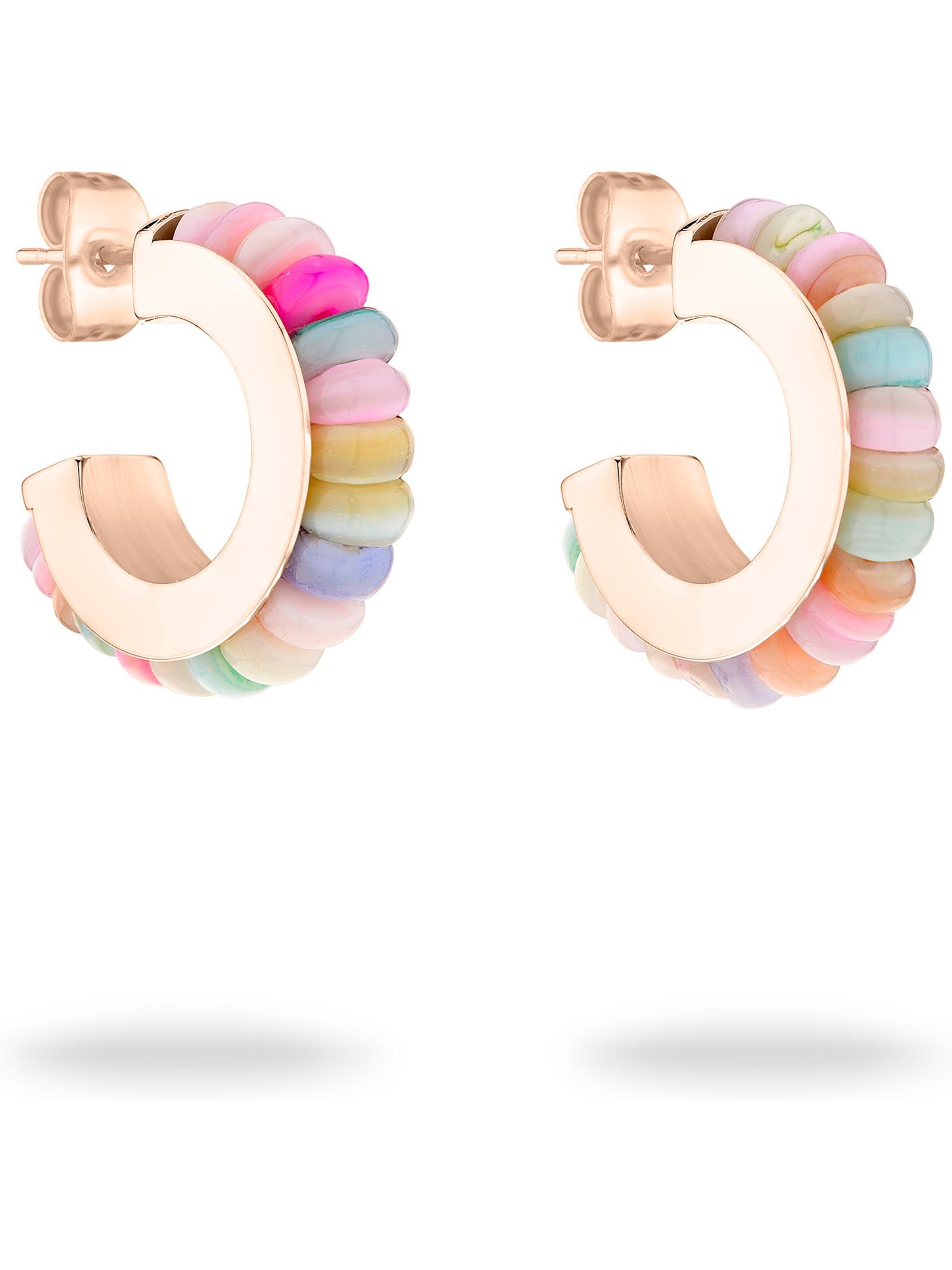 Tamaris Earrings in Pastel blue / Rose gold / Lilac / Pink, Item view