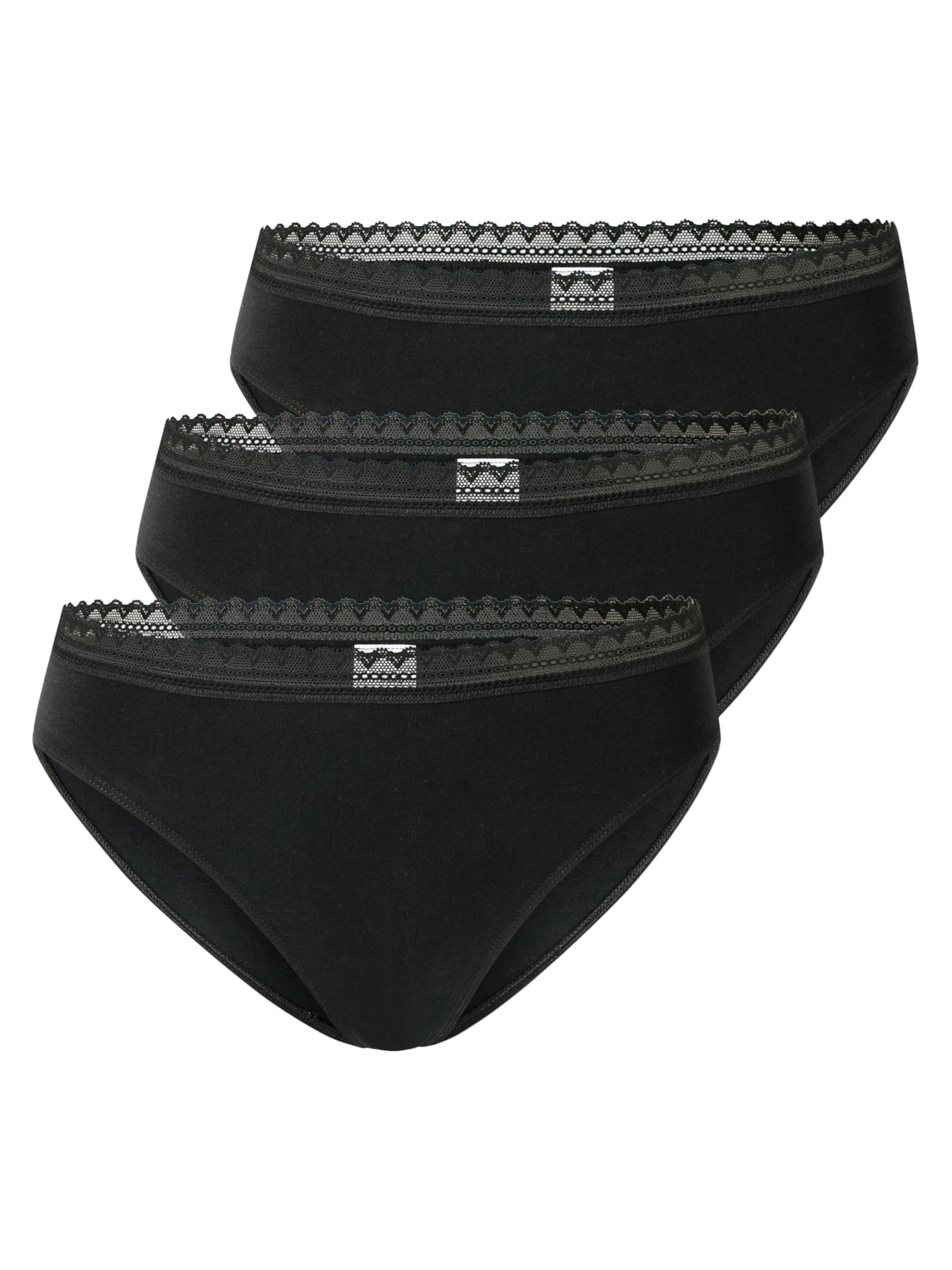 SCHIESSER Slip in Schwarz: Vorderseite