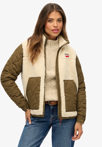 Veste mi-saison Superdry en beige : devant
