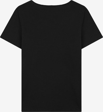 LTB Jeans Shirt 'U-Neck T-Shirt' in Zwart: voorkant