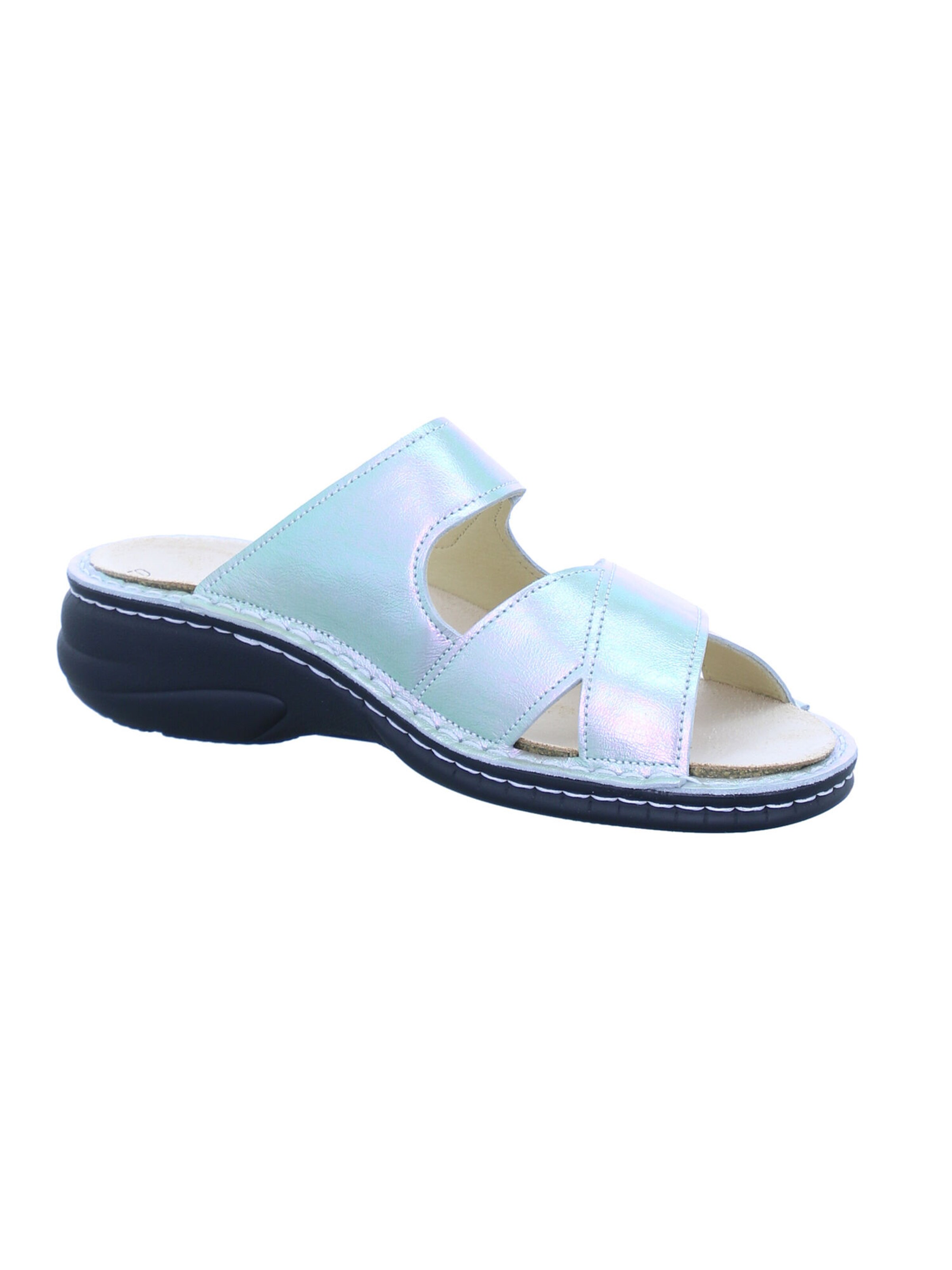 Finn Comfort Mules 'Melrose' in Silver