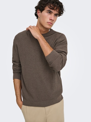 Pullover di Only & Sons in marrone