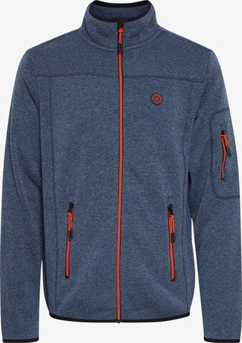 FQ1924 Fleece jas 'Pentrus' in Blauw: voorkant