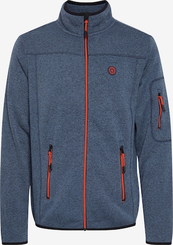 FQ1924 Fleece jas 'Pentrus' in Blauw: voorkant