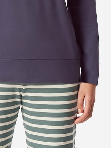 SCHIESSER Pyjama 'Casual Essentials' in Blau