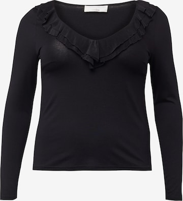 Guido Maria Kretschmer Curvy Shirt 'Cleo' in Zwart: voorkant