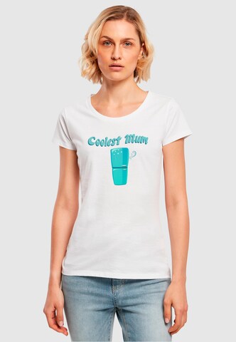 T-shirt 'Mother's Day - Coolest Mum' ABSOLUTE CULT en blanc : devant