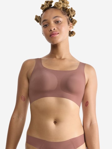 SLOGGI Bustier Bustier ' Blue ZERO Feel 20 ' in Braun: Vorderseite