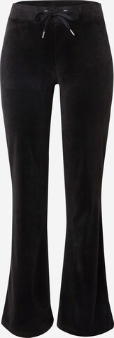 Gina Tricot Flared Broek in Zwart: voorkant