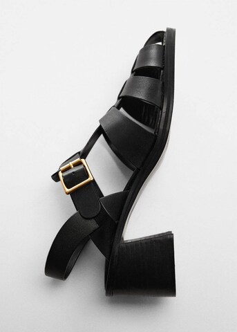 MANGO Strap Sandals 'fisher' in Black