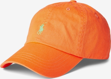 Cappello da baseball di Polo Ralph Lauren in arancione: frontale