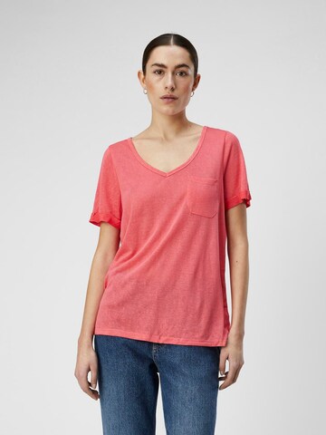 OBJECT Shirt 'Tessi' in Roze: voorkant