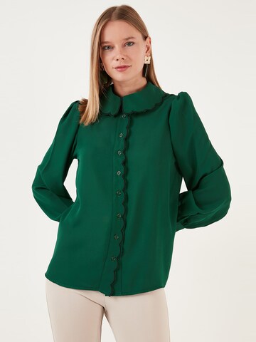 Camicia da donna 'Lela' di LELA in verde: frontale