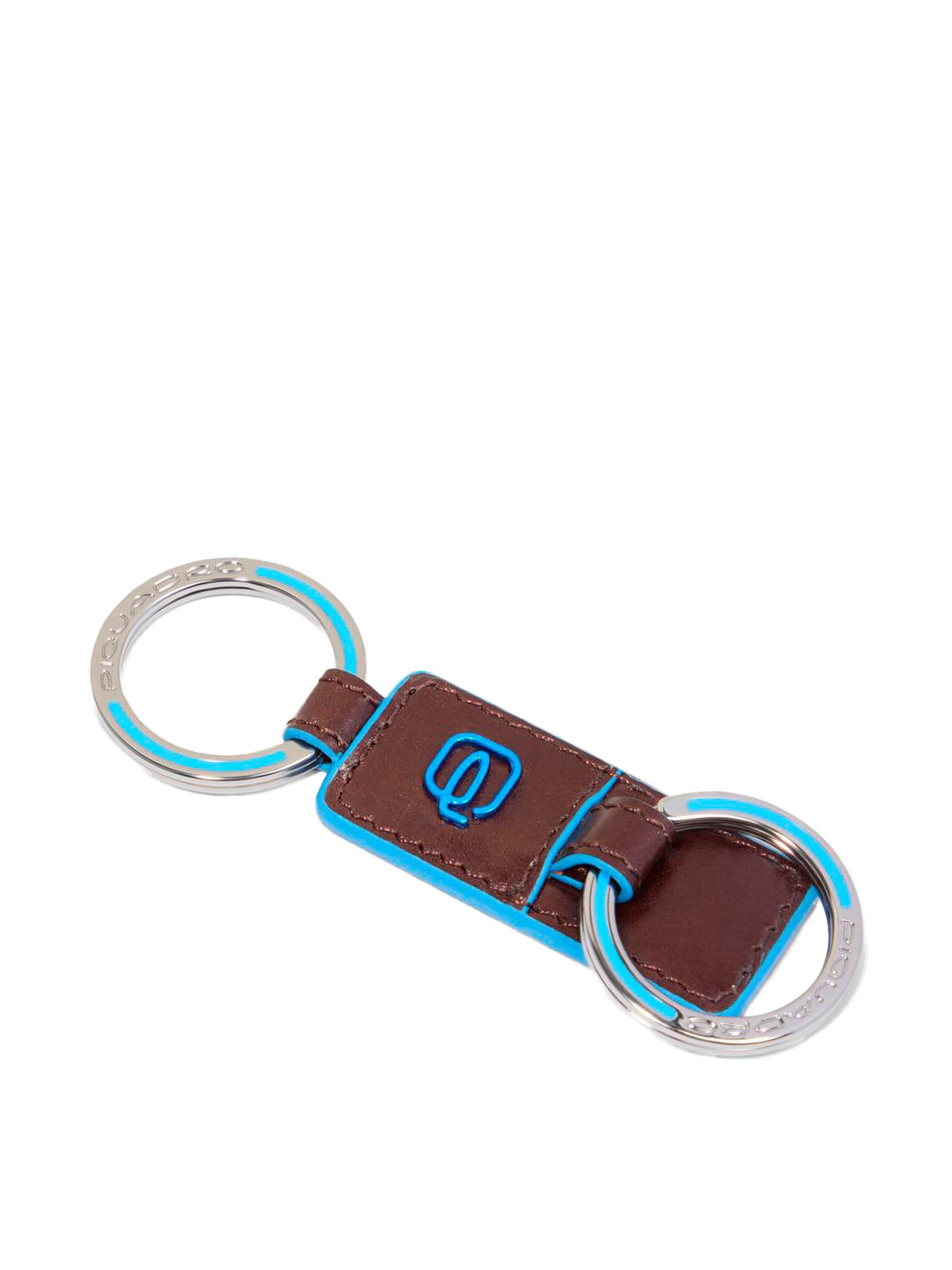 Piquadro Sleutelhanger in Bruin: voorkant