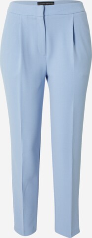 Dorothy Perkins Tapered Trousers with creases in Blue: front